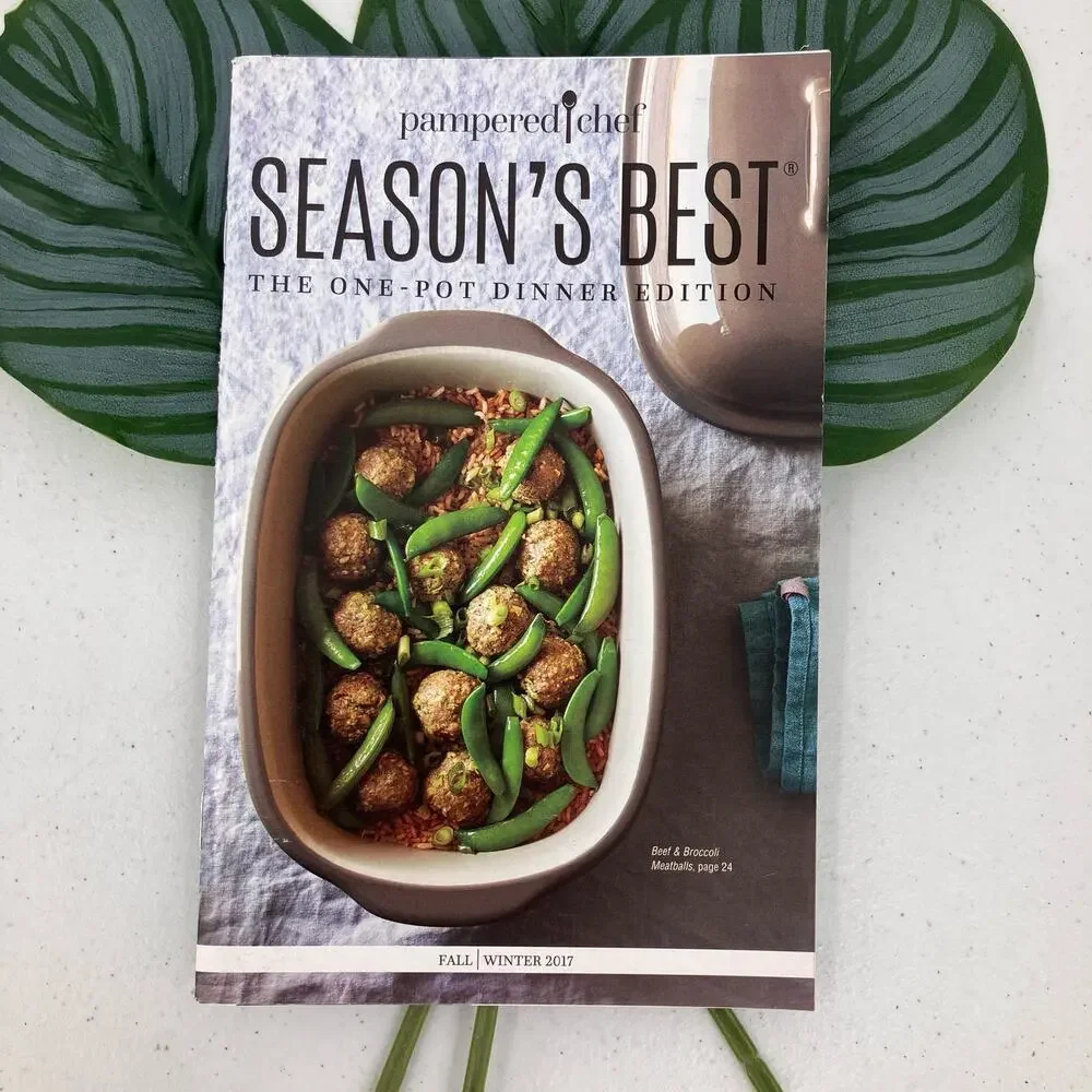 The Pampered Chef Fall Winter 2017 Season's Best One-Pot Dinner Recipe Cookbook